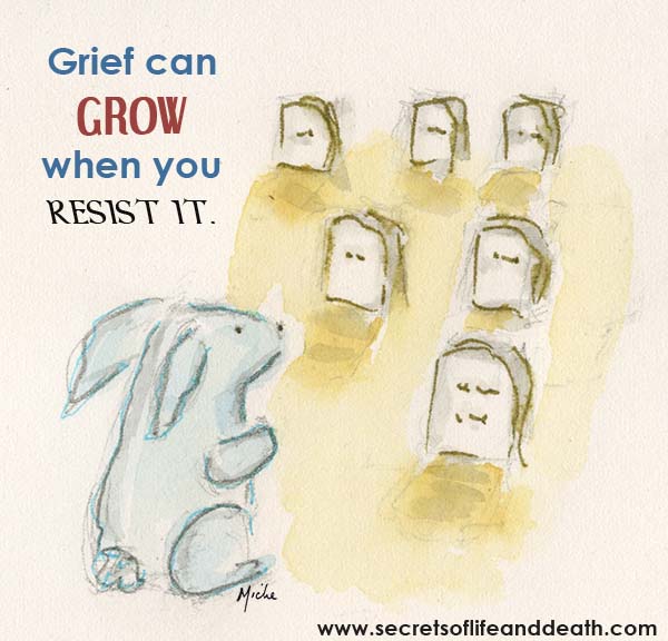 Bunny Grieving Loss.